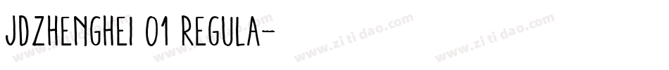 JDZhengHei 01 regula字体转换